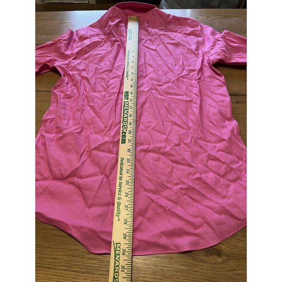 Psycho Bunny Modern Fit Stretch Non Iron Pink Long Sleeve Button Shirt Size 15.5 - Picture 7 of 16